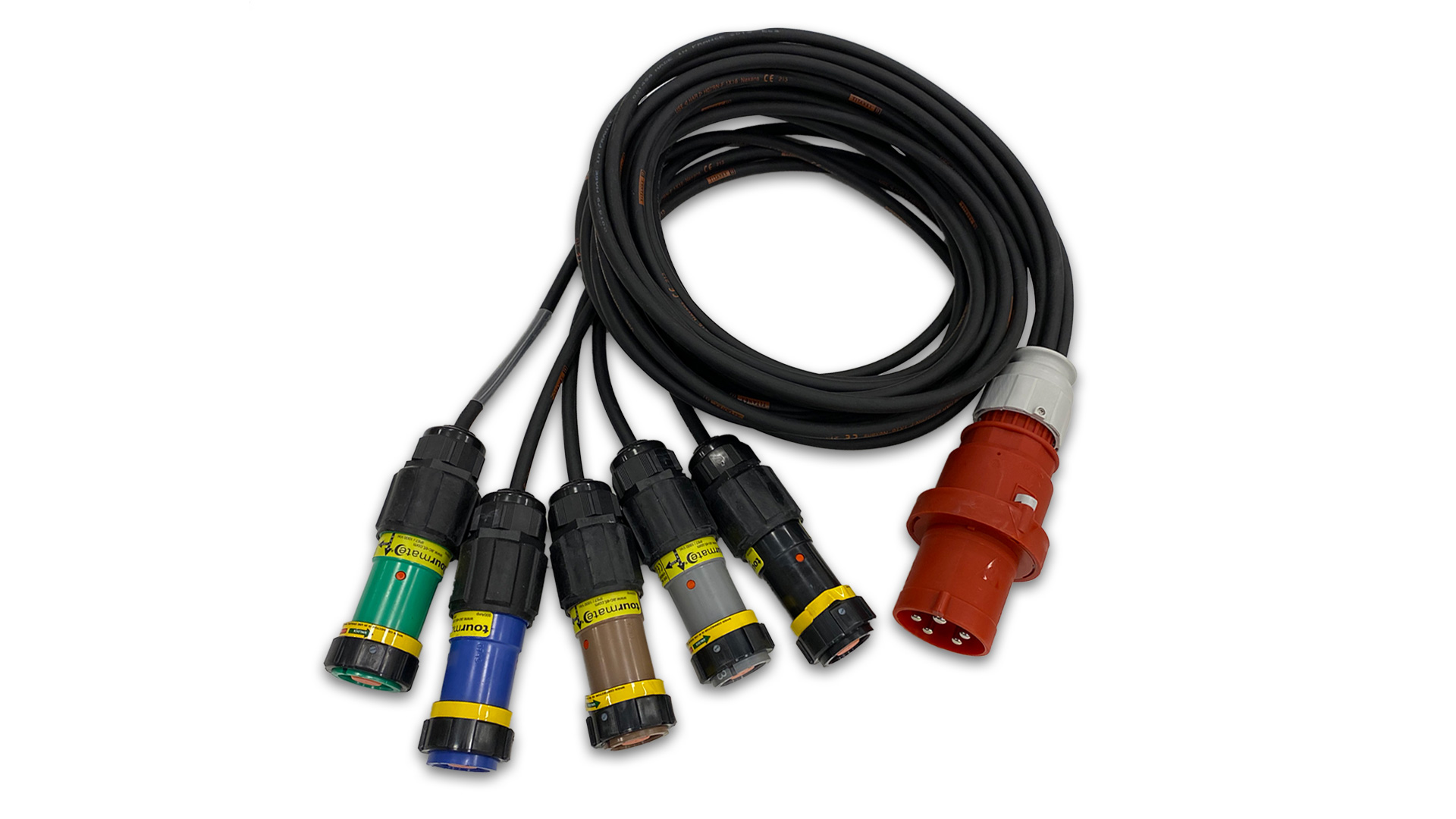 CEE 63A 5Pole > 5 x PowerLock L=5m